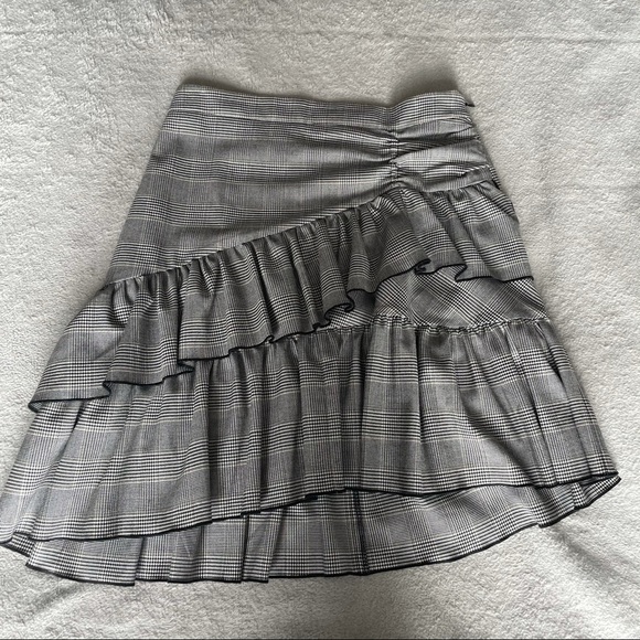 Club Monaco Houndstooth Ruffle Skirt “Pru” - Picture 3 of 6
